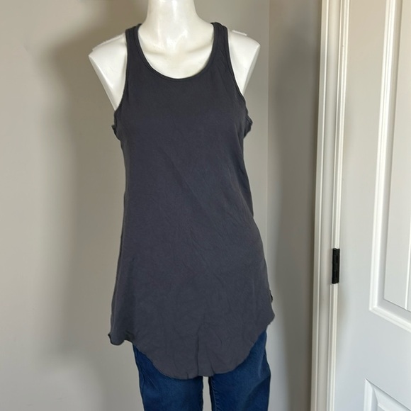 FRANK and EILEEN TEE LAB BASE LAYER TANK Dark Grey Lightweight Cotton Sz L - Picture 3 of 13
